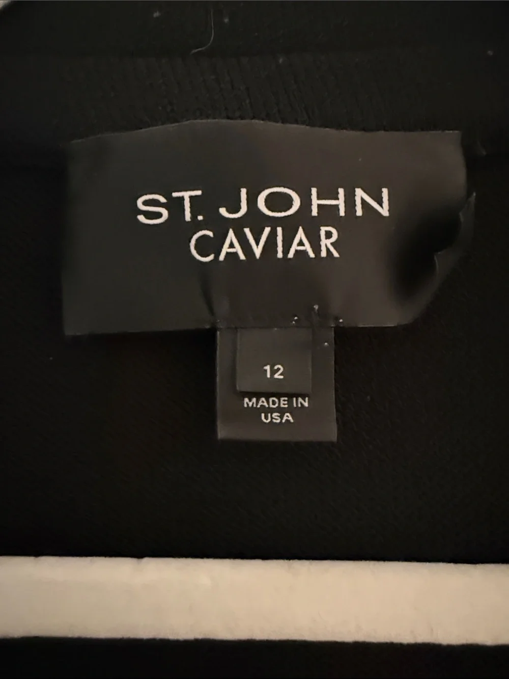 St John Caviar Black Blazer Size 12 - Picture 2 of 5
